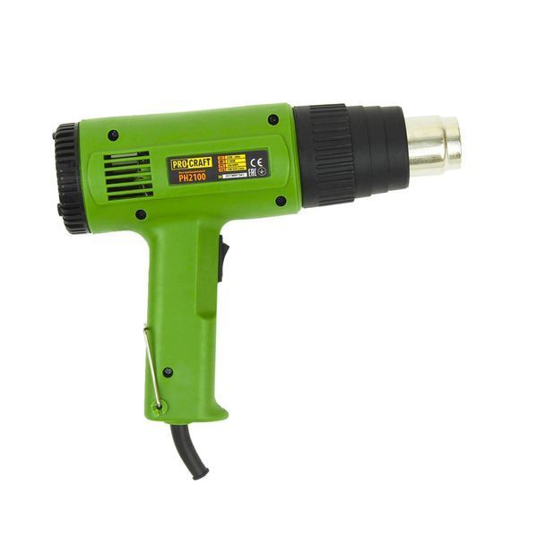 Строительный термофен Procraft PH2100 1500 Вт 300&ndash;600 &deg;C 500&ndash;600 л/мин фен для снятия краски пайки пластика и термообработки Procraft PH2100 фото